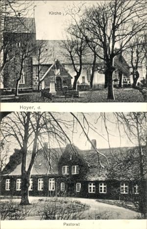 Ansichtskarte / Postkarte Højer Hoyer Dänemark, Kirche, Pastorat