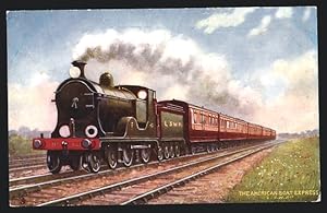 Postcard The American Boat Express L.S.W. Rly., englische Eisenbahn