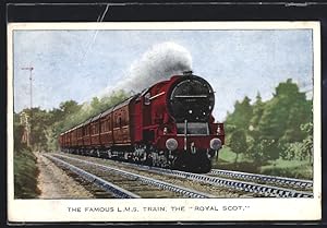 Postcard The Famous LMS Train, The Royal Scot