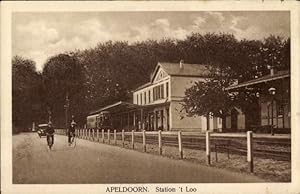 Ansichtskarte / Postkarte Apeldoorn Gelderland, Bahnhof Het Loo