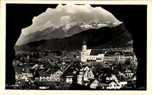 Ansichtskarte / Postkarte Bludenz Vorarlberg, Ort gesehen von Torbogen
