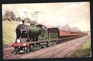 Postcard Exeter Express, L, SWR, englische Eisenbahn