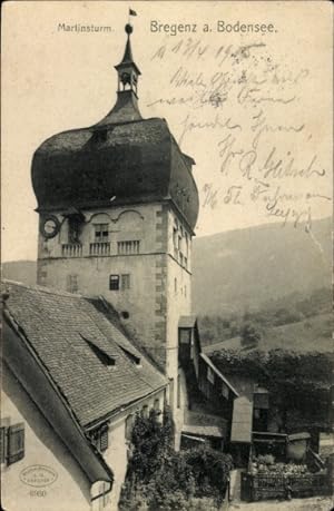 Ansichtskarte / Postkarte Bregenz am Bodensee Vorarlberg, Martinsturm