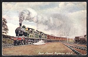 Postcard East Coast Express NER, No. 162