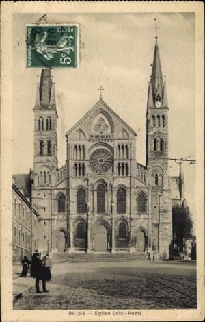 Ansichtskarte / Postkarte Reims Marne, Eglise Saint Remi
