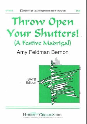 Seller image for Throw open Your Shuttes! [A Festive Madrigal] [SATB Edition] Heritage Choral Series for sale by Leura Books