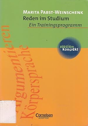 Seller image for studium kompakt - Pdagogik: Reden im Studium: Ein Trainingsprogramm. Studienbuc for sale by Die Buchgeister