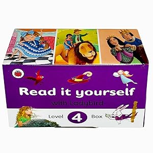 Bild des Verkufers fr Ladybird Read it Yourself Tuck Box Level 4: 8 Books Box Set (Heidi, The Little Mermaid, Peter and the Wolf, Alice in Wonderland, Pinocchio, Snow White and the Seven Dwarfs, The Wizard of Oz & More) zum Verkauf von usa4books