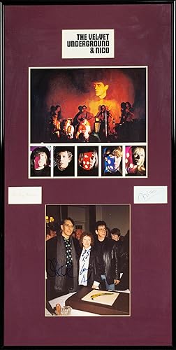 The Velvet Underground and Nico [a framed presentation featuring the autographs of all four membe...