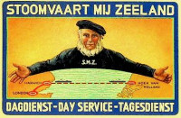 Bild des Verkufers fr Ongebruikte Sticker met Gomlaag SMZ Dagdienst zum Verkauf von nautiek