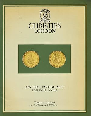 Imagen del vendedor de Christie's London, Ancient, English and Foreign Coins 1 May , 1984 a la venta por Librairie Archaion