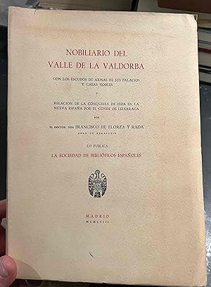 Imagen del vendedor de Nobiliario del valle de la Valdorba con los escudos de armas de sus palaciones y casas nobles. . a la venta por Librera Astarloa