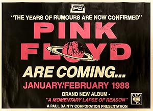 Years Of Rumours Are Now Confirmed. Pink Floyd Are Coming. January/ February 1988 .' [a signed Au...