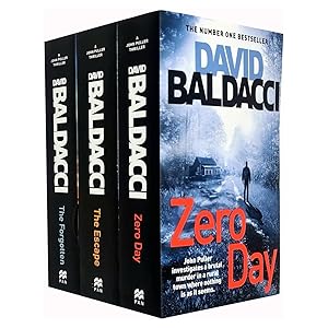 Imagen del vendedor de David Baldacci John Puller Series 3 Books Collection Set (Zero Day, The Forgotten, The Escape) a la venta por usa4books