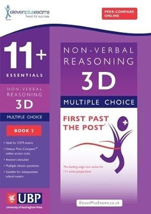 Bild des Verkufers fr 11+ Essentials 3D Non-Verbal Reasoning Practice Papers for CEM: Book 2 (First Past the Post) zum Verkauf von WeBuyBooks