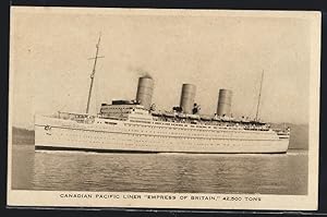 Bild des Verkufers fr Ansichtskarte Canadian Pacific Liner Empress of Britain zum Verkauf von Bartko-Reher