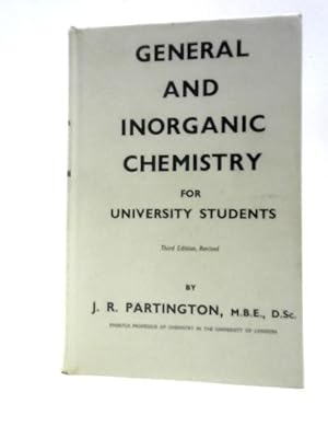 Seller image for General and Inorganic Chemistry for sale by World of Rare Books