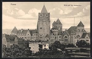 Ansichtskarte Posen, Blick auf den Kaiserplatz