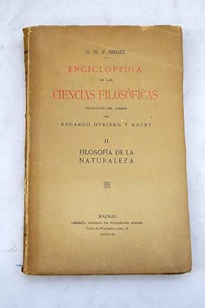 Enciclopedia de las ciencias filosóficas, tomo II