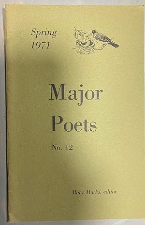 Bild des Verkufers fr Major Poets No. 12 Spring 1971 zum Verkauf von biblioboy