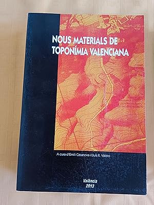 NOUS MATERIALS DE TOPONIMIA VALENCIANA
