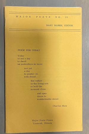 Seller image for Major Poets No. 10 for sale by biblioboy