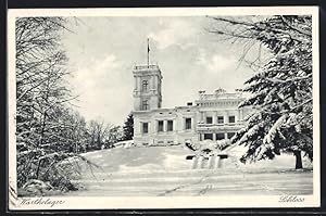 Ansichtskarte Warthelager, Schloss im Winter