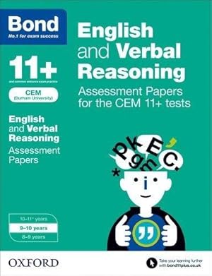 Seller image for Bond 11+: English and Verbal Reasoning Assessment Papers for the CEM 11+ tests: 9-10 years for sale by WeBuyBooks