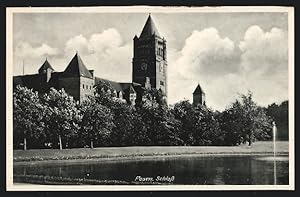 Ansichtskarte Posen / Poznan, Partie am Schloss