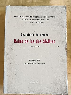 SECRETARIA DE ESTADO - REINO DE LAS DOS SICILIAS (SIGLO XVIII)