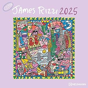 Image du vendeur pour James Rizzi 2025 - Wand-Kalender - Broschren-Kalender - 30x30 - 30x60 geoeffnet - Kunst-Kalender mis en vente par moluna