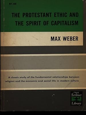 Bild des Verkufers fr The protestant ethic and the spirit of capitalism zum Verkauf von Librodifaccia