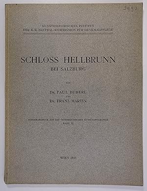 Immagine del venditore per Schloss Hellbrunn bei Salzburg. Wien, (A. Schroll) 1915. 4. 1 Bl., (163-)262 S., mit zahlr. Textabb. u. 1 (dplblgr.)Tafel, OKart. venduto da Antiquariat Johannes Mller