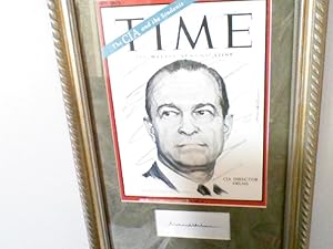 Richard Helms Signed framed TIME Cover Feb , 24 1967