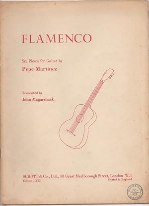 Imagen del vendedor de Flamenco Six Pieces for Guitar by Pepe Martinez a la venta por J C ( Antiquarian) Books