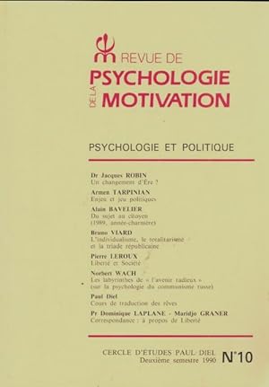 Revue de psychologie de la motivation n?10 - Collectif