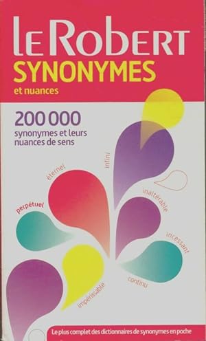 Dictionnaire des synonymes et nuances - Collectif