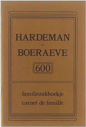 Hardeman - Boeraeve 600 familiezakboekje / carnet de famille