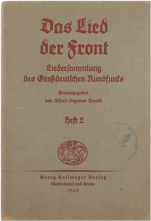 Seller image for Das Lied der Front - Liedersammlung des Grossdeutschen Rundfunks - heft 2 for sale by Untje.com