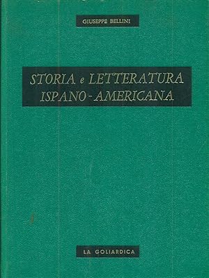 Bild des Verkufers fr Storia e letteratura ispano-americana zum Verkauf von Librodifaccia