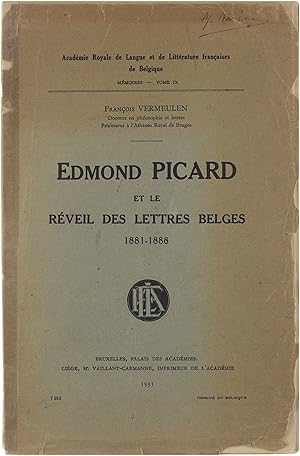 Edmond Picard et le Réveil des Lettres Belges 1881-1888