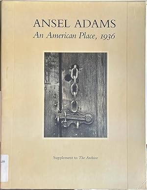 Imagen del vendedor de Ansel Adams: An American Place : 1936 a la venta por Drew