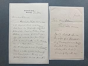 Seller image for Signed letter from the author, Abraham Hayward, disparaging John Stuart Mill and his wife and collaborator, Harriet Taylor Mill for sale by bolkonsky