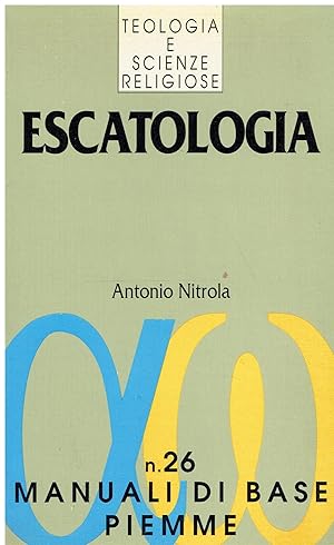 Imagen del vendedor de Escatologia a la venta por Libreria sottomarina - Studio Bibliografico