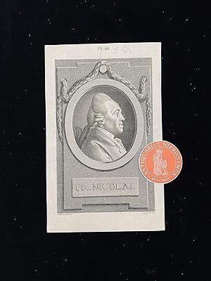 Bild des Verkufers fr Friedrich Nicolai (Nickolai). zum Verkauf von Antiquariat Hieronymus