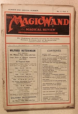 Immagine del venditore per The Magic Wand September 1916 / Stanley Norton "A Showy Silk Combination" / Spitari "The Magic Plant Forcer" / W J Atkinson "The Coffee, Vase and Flag Production" / Frank Staff "A Cotton Article" / De Vega "Two Billiard Ball Moves" / Christianer "The Six Coin Trick" Stanley Witcher "The Sphere of Life" / G W Hunter "A Subtle Device In Card Divination" / Chris Van Bern "A New Rising Card!" / Nelson Meredith "Torn and Restored 'Bus Ticket" venduto da Shore Books