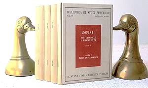 Sofisti: testimonianze d frammenti, complete in four volumes: Fasc. I: Protagora e Seniade; Fasc....