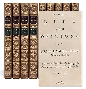 Image du vendeur pour The Life and Adventures of Tristram Shandy (in 9 vols.) mis en vente par Whitmore Rare Books, Inc. -- ABAA, ILAB