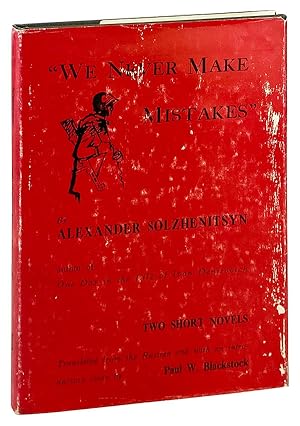 Seller image for We Never Make Mistakes": Two Short Novels for sale by Capitol Hill Books, ABAA