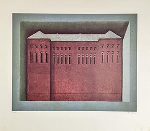 Immagine del venditore per Moritz Baumgartl, Haus in der Mauer, Lithografie, handsigniert, nummeriert venduto da Fahning Art Gallery